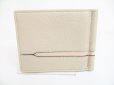 Photo2: BVLGARI Beige Leather Bifold Bill Wallet Purse #8573 (2)