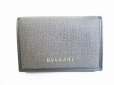 Photo1: BVLGARI Weekend PVC Canvas Leather Gray Business Card Case  #8584 (1)