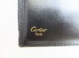 Photo10: Cartier Pasha de Cartier Black Leather Gold Logo Bifold Bill Wallet #8595