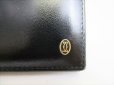 Photo11: Cartier Pasha de Cartier Black Leather Gold Logo Bifold Bill Wallet #8595