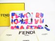 Photo1: FENDI White Multicolor Leather Zip Around Long Wallet #8627 (1)