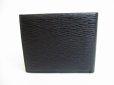 Photo2: Salvatore Ferragamo Gancini Black Leather Bifold Wallet #8635 (2)