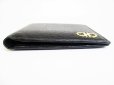 Photo5: Salvatore Ferragamo Gancini Black Leather Bifold Wallet #8635