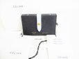 Photo1: CELINE Black Light Blue Leather Card Case Card Holder #8655 (1)