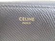 Photo10: CELINE Black Leather Round Zip Long Wallet #8665