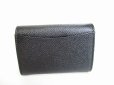 Photo2: BVLGARI Black Leather Logo Clip Coin Purse Coin Wallet #8666 (2)