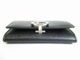 Photo5: BVLGARI Black Leather Logo Clip Coin Purse Coin Wallet #8666