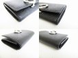 Photo7: BVLGARI Black Leather Logo Clip Coin Purse Coin Wallet #8666