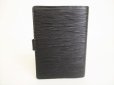 Photo2: LOUIS VUITTON Epi Black Document Holders Small Ring Agenda Cover #8674 (2)