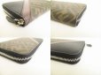 Photo7: FENDI Zucca Canvas Black Leather Round Zip Long Wallet #8676