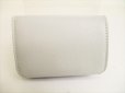 Photo2: BALENCIAGA Gray Leather Trifold Cash Mini Wallet Purse #8700 (2)