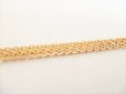Photo5: HERMES O'Kelly Pink Gold Plated Gold Veau Swift Pendant Necklace #8702