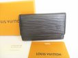 Photo1: LOUIS VUITTON Epi Black Leather Multicles 6 Key Cases #8732 (1)