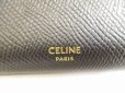 Photo10: CELINE Black Leather Large Flap Wallet Bifold Long Wallet #8742