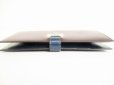 Photo5: HERMES Bordeaux Navy Blue Box Calf Leather Silver H/W Long Wallet Bearn #8743