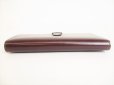 Photo6: HERMES Bordeaux Navy Blue Box Calf Leather Silver H/W Long Wallet Bearn #8743