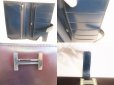Photo8: HERMES Bordeaux Navy Blue Box Calf Leather Silver H/W Long Wallet Bearn #8743