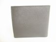 Photo2: PRADA Gray Tricolor Saffiano Leather Bifold Wallet Compact Wallet #8744 (2)