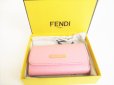 Photo12: FENDI Pink Leather 6pics Key Cases #8750