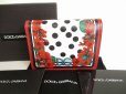 Photo1: DOLCE&GABBANA Multicolor Leather Bifold Wallet Purse #8763 (1)