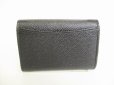 Photo2: BVLGARI Logo Clip Black Leather Coin Purse #8766 (2)