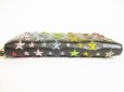 Photo5: Jimmy Choo Multicolor Metal Stars Black Leather Round Zip Wallet FILIPA #8768