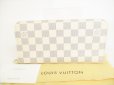 Photo1: LOUIS VUITTON Leather Damier Azur Wallet Porte Feuille insolite #8776 (1)