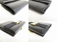 Photo7: Salvatore Ferragamo Vala Black Leather Bifold Long Wallet #8791