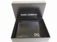 Photo12: DOLCE&GABBANA Black Leather Bifold Wallet Purse #8808