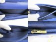 Photo9: Salvatore Ferragamo Gancini Blue Leather Bifold Long Wallet #8814