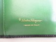 Photo10: Salvatore Ferragamo Gancini Black Leather Flower Motif Flap Wallet #8815