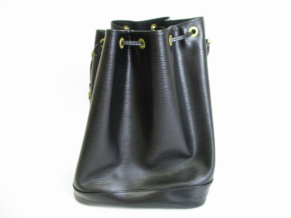 Photo2: LOUIS VUITTON Epi Black Leather Shoulder Bag Purse Noe #8835