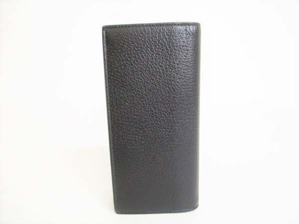 Photo2: GUCCI Marmont G Black Leather Bifold Long Wallet Purse #8838