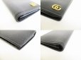 Photo7: GUCCI Marmont G Black Leather Bifold Long Wallet Purse #8838