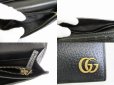 Photo9: GUCCI Marmont G Black Leather Bifold Long Wallet Purse #8838