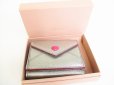 Photo12: miumiu Silver Leather Madras Forever Trifold Wallet Compact Wallet #8843