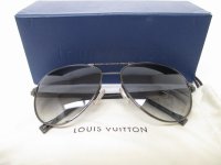LOUIS VUITTON Damier Graphite Sunglasses Eye Wear Conspiration Pilot #8847