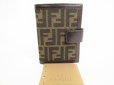 Photo1: FENDI Zucca Canvas Document Holders Small Ring Agenda Cover #8852 (1)