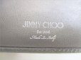 Photo10: Jimmy Choo Embossed Stars Gray Leather Bifold Wallet Compact Wallet #8854