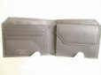 Photo8: Jimmy Choo Embossed Stars Gray Leather Bifold Wallet Compact Wallet #8854