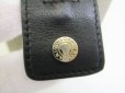 Photo9: BVLGARI Khaki PVC Black Leather Pouch #8889