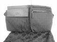 Photo1: GUCCI Black GG Canvas Waist Packs Belt Bag Body Bag Purse #8910 (1)