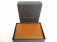 Photo12: BVLGARI Logo Brown Leather Business Card Case Card Holder #8917