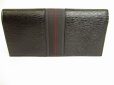 Photo2: Salvatore Ferragamo Gancini Deep Brown Leather Bifold Long Wallet #8923 (2)