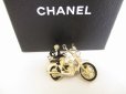 Photo1: CHANEL Vintage CC Logo Mademoiselle Motor Bike Motif Brooch #8935 (1)