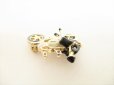 Photo5: CHANEL Vintage CC Logo Mademoiselle Motor Bike Motif Brooch #8935