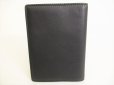 Photo2: Tiffany&Co. Black Leather Passport Holder Notebook Holders #8961 (2)