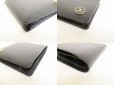 Photo7: CHANEL CC Logo Black Leather Bifold Wallet Compact Wallet #8968