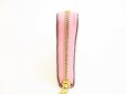 Photo4: GUCCI Guccissima Pink Leather Round Zip Long Wallet #8972