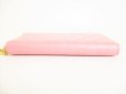 Photo5: GUCCI Guccissima Pink Leather Round Zip Long Wallet #8972